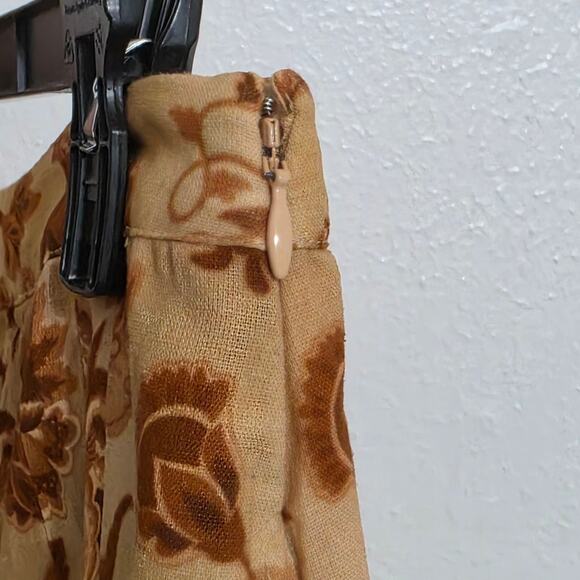 Mason's Daughter Emma Floral Linen Blend Maxi Skirt Golden Meadow Size Small - Picture 10 of 16